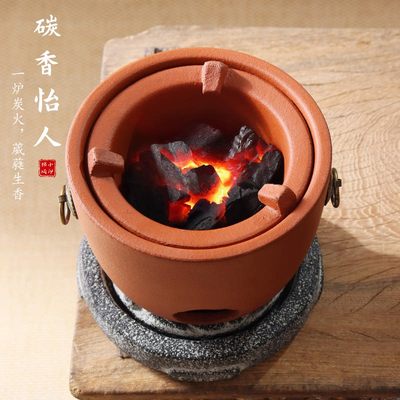 潮州红泥炭炉砂铫壶纯手工薄胚侧把烧水壶水开响盖卡盖炭火炉茶壶