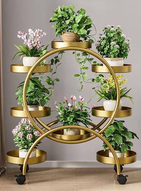 花架子客厅落地式置物架阳台2025新款多层花架绿萝摆放架花盆架子