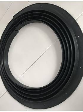 电厂机械设备用高幅振动筛密封圈橡胶软连接矩形密封圈耐磨波纹套