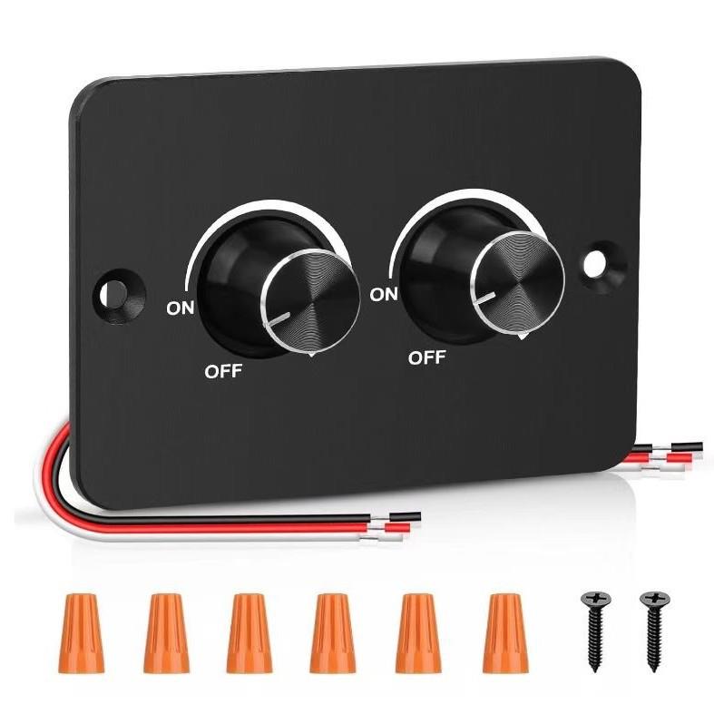 房车游艇LED调光开关单色12-24V通用低压调光快充USB专用灯带筒灯