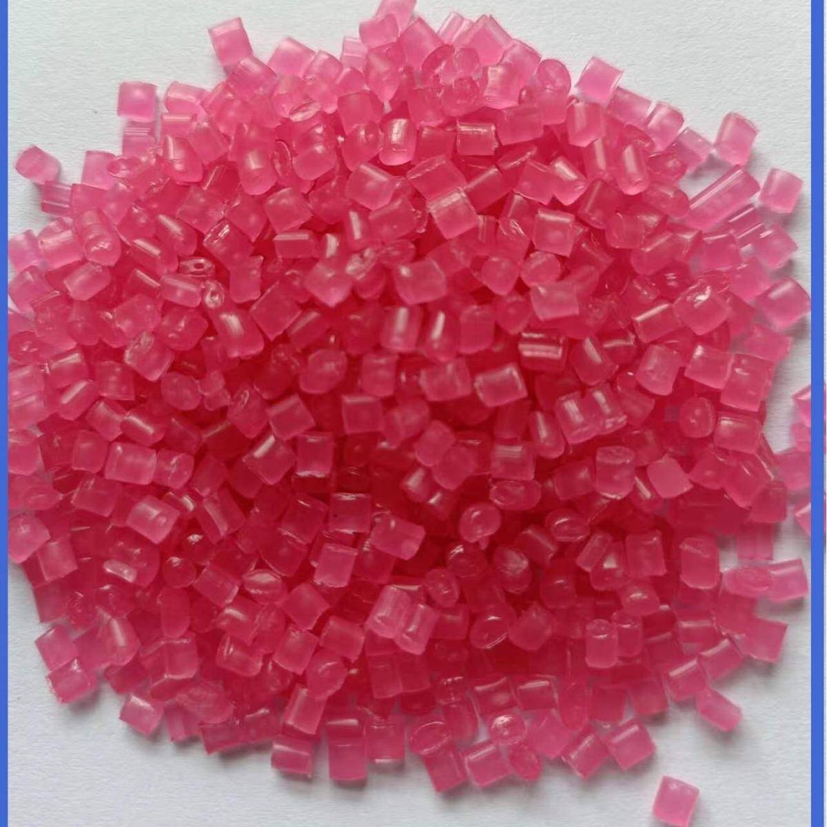直销PP粉色塑料颗粒聚丙烯粉色透明再生料高熔指高冲击