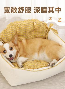 狗窝保暖空间窝大而现货生猫窝货代子方向阳迪垫窝冬季泰格子