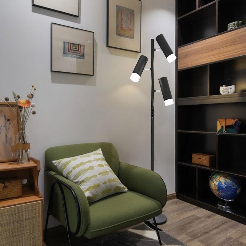 美式沙发茶几可旋转创意装饰树形三头客厅卧室床头落地灯