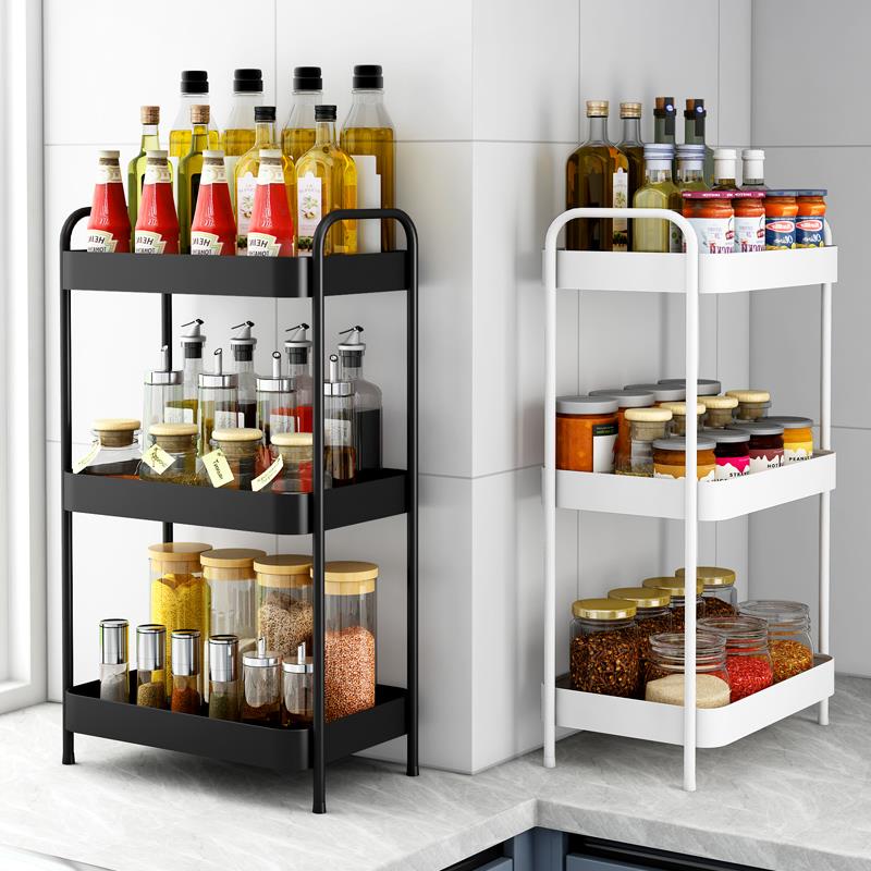 厨房调料置物架台面多功能调味品收纳架家用橱柜分层架油盐酱王金