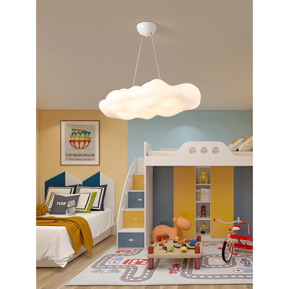 儿童房吊灯现代简约设计师云朵装饰灯创意卧室书房主题餐厅展厅灯