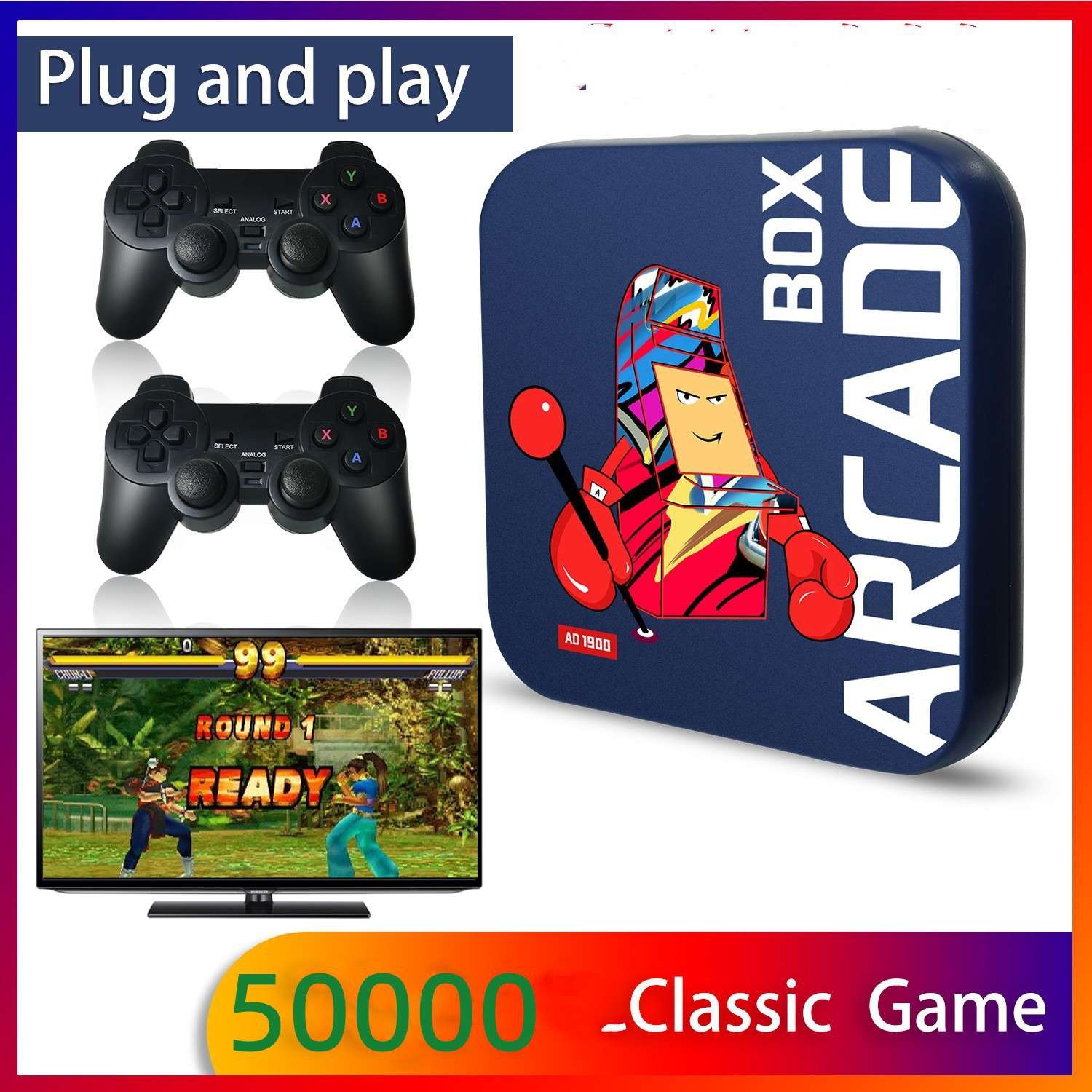 Arcade Box电视游戏机盒子怀旧3万游戏街机ps1,psp,n64,DC