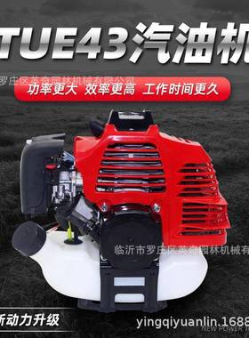 TUE43两冲程汽油机绿篱机高枝锯割灌机动力汽油发动机直销