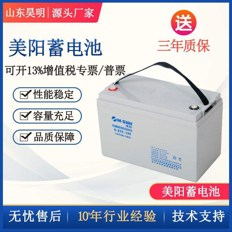 M.SUN美阳蓄电池6-GFM-100 12V7Ah17A24A38A65A100A120A150A200Ah