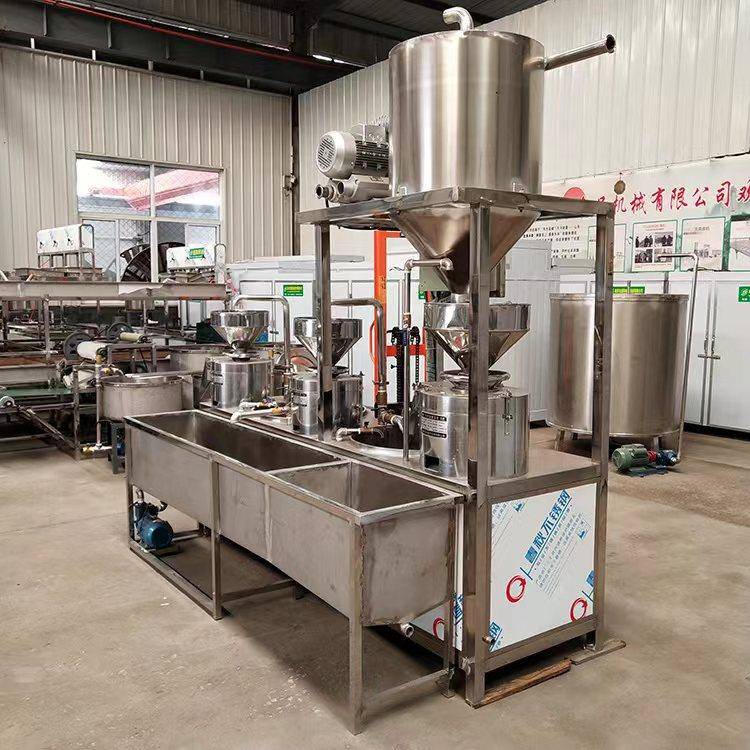 大型全自动豆腐机器家用小型做豆腐设备盛合双联磨三连磨豆制