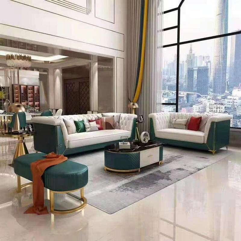 轻奢简约真皮沙发现代设计师风客厅家用大小户型真皮沙发家具