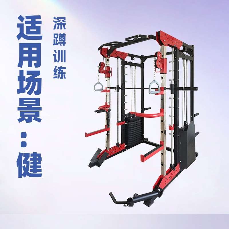 家用健身房多功能框式深蹲架小飞鸟训练多功能组合训练器