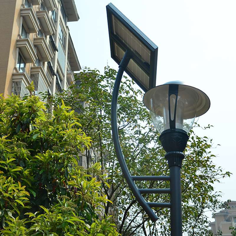 太阳能三横支架 庭院灯 户外公园小区景观灯 照明路灯供应