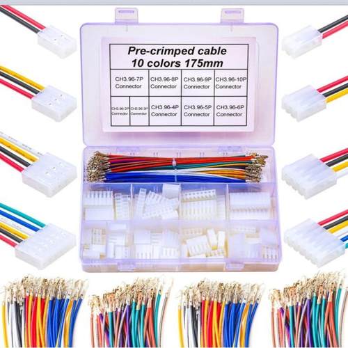 CH3.96毫米外壳连接器电缆套件20AWG预压接电缆2345678910针外壳