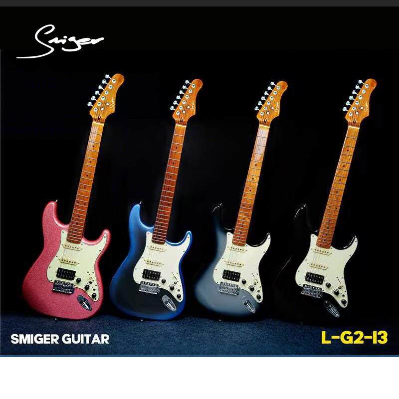 电吉他智能自带效果器内置8种效果电吉他ST高档实木心电吉