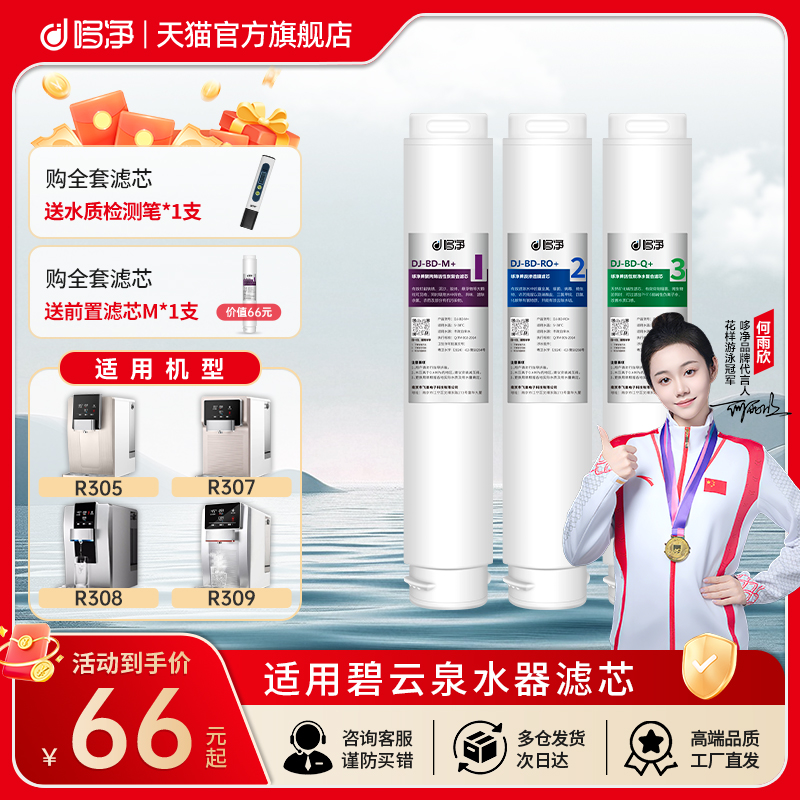 哆净适用碧云泉净水机滤芯G7G3G5系列海德堡R306/R510P净水器滤芯