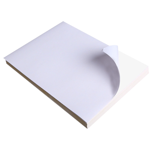 艾利a4不干胶标签打印纸亚马逊fba标签纸材质激光彩印背胶哑光不粘胶白色喷墨电脑打印机贴纸 艾利FASSON背印