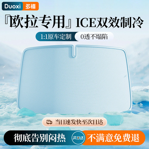 【欧拉定制】双面冰蓝胶遮阳挡