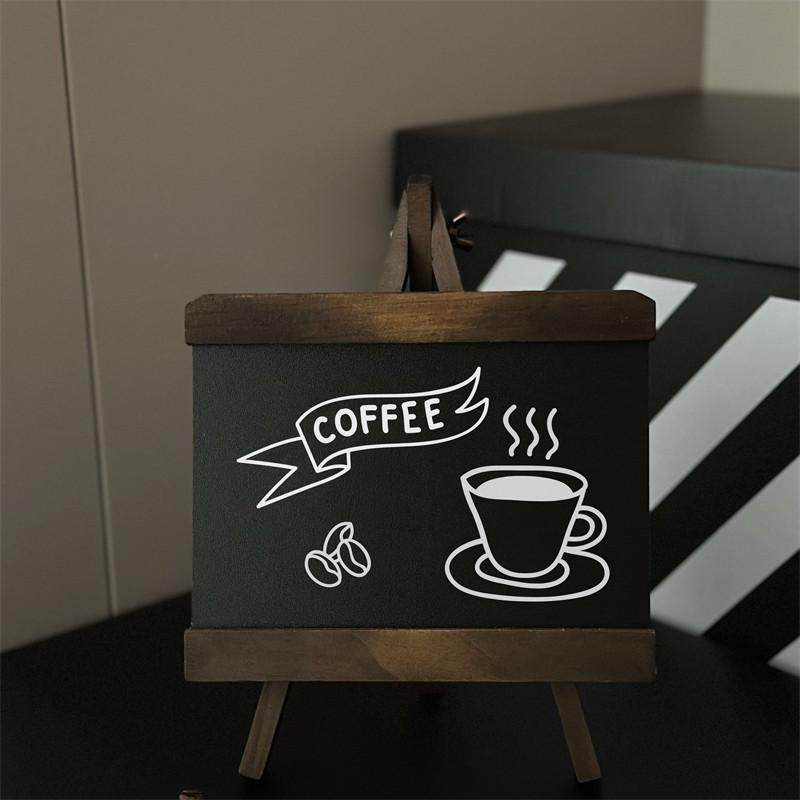 复古实木可擦手写小黑板桌面留言板抽拉支架咖啡店铺展示牌无磁,文具电教/文化用品/商务用品,白板,淘宝优惠券,粉丝福利购,淘宝优惠卷