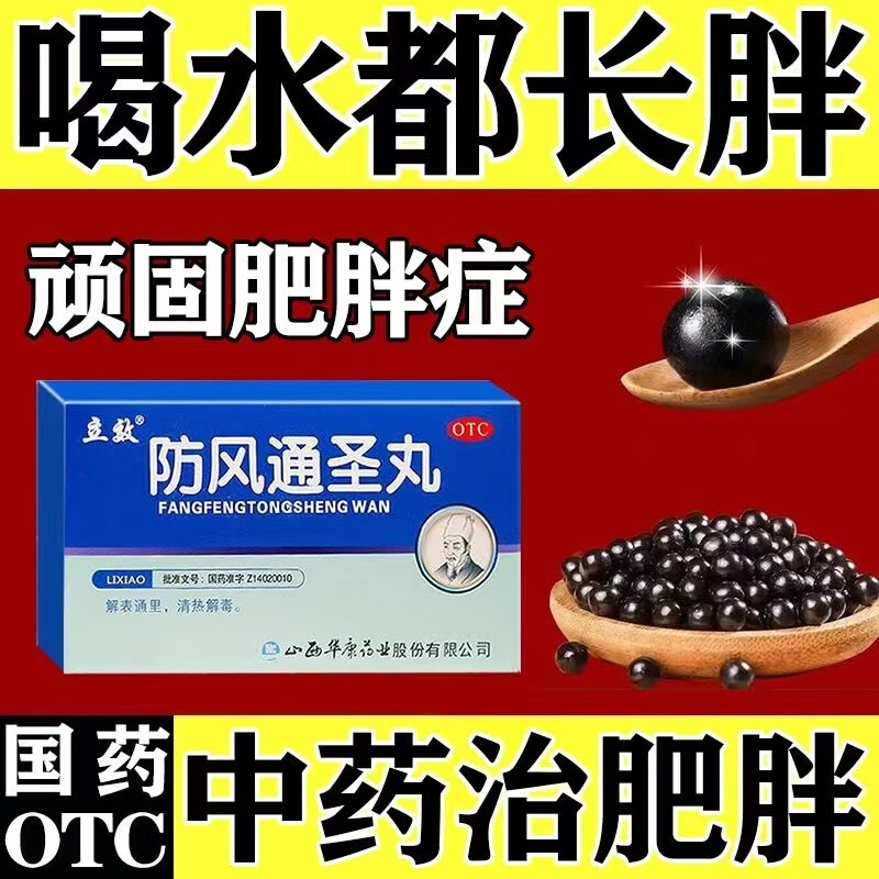 治肥胖症药中药调理减肥瘦身祛湿药顽固性肥胖大肚子防风通圣丸ZR