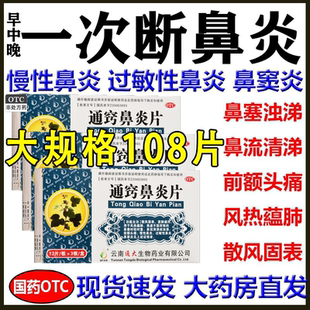 特效治鼻炎鼻塞过敏性鼻窦炎慢性鼻痒的中药流鼻涕前通窍鼻炎片