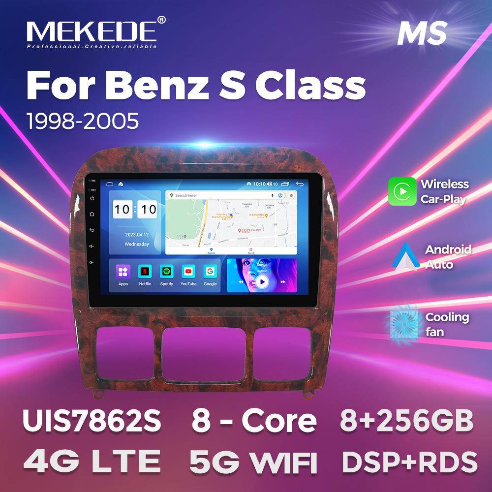 for1998-2005BENZSCLASSW220车载智能安卓大屏导航无损安装