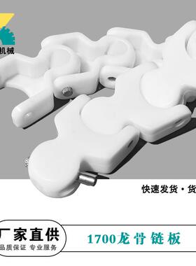 塑料1700/1706龙骨链条链板链轮50mm节距转弯拖链坦克链输送链条