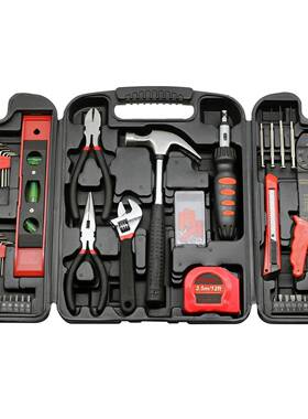 129件套家用吹塑盒工具组套中三折组合套装