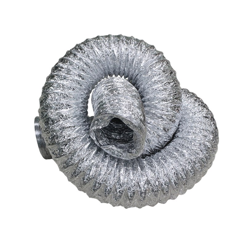 抽油烟管道纯铝波纹通风硬管防火铝箔伸缩排风软管纯铝通风排烟管