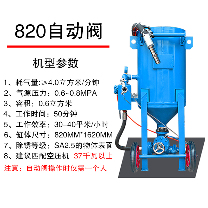 喷砂机除锈机钢结构车船雕刻模具抛光翻新移动小型高压气动喷沙机