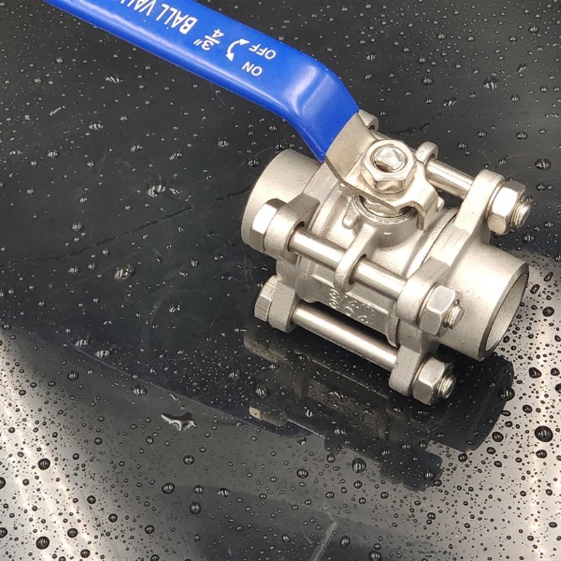三片式球阀304不锈钢手柄 焊接4分6分dn15/25/32/40阀门开关水