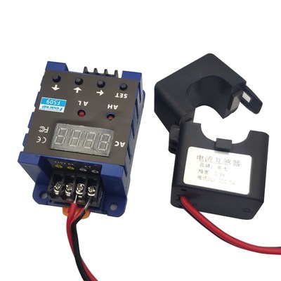 f509交流数显电流表上限下限过载报警感应继电器延时堵料停止送料