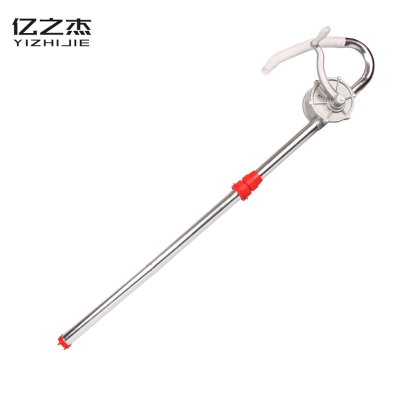 优质铝合金手摇油泵25mm手提式304不锈钢油抽防腐蚀健记手动抽油