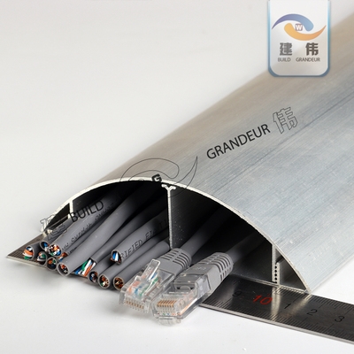 12号特厚1.2mm铝合金地板线槽防绊走线槽超耐压金属弧形明接地线