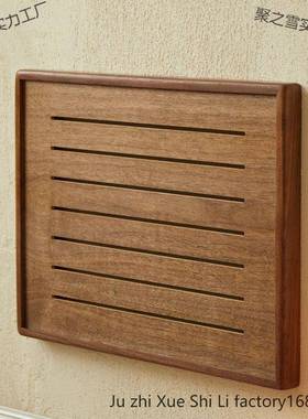 遮AL100745电箱装饰画胡配桃木网弱表电箱盖板挡多媒体挂画实木电