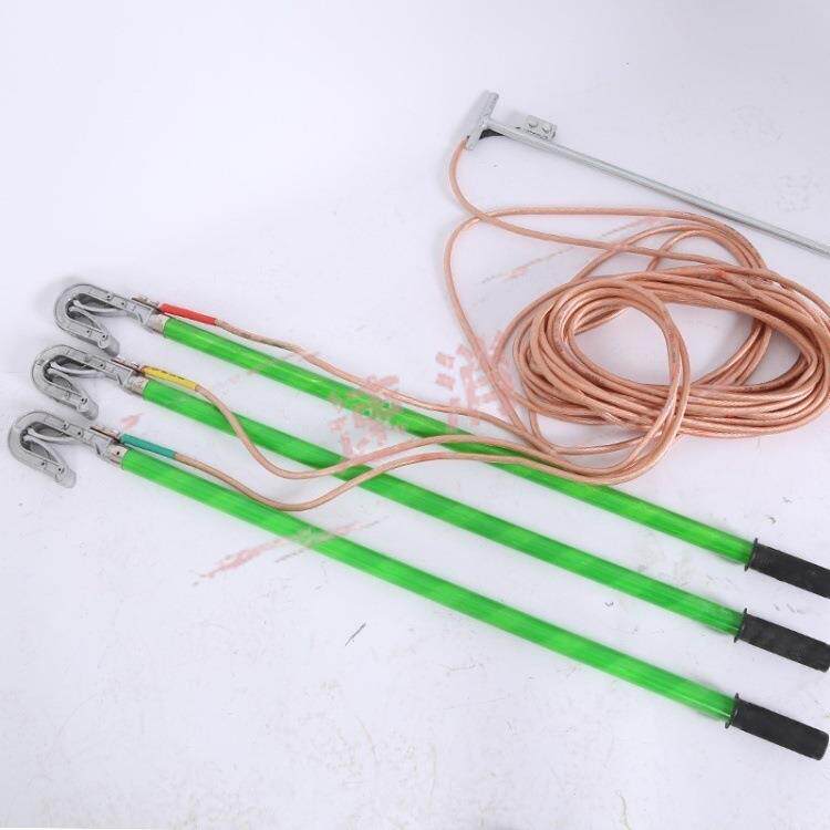 户10KV3相KV携带型高压接地线平5口螺旋电力三短NLN外路接地线接