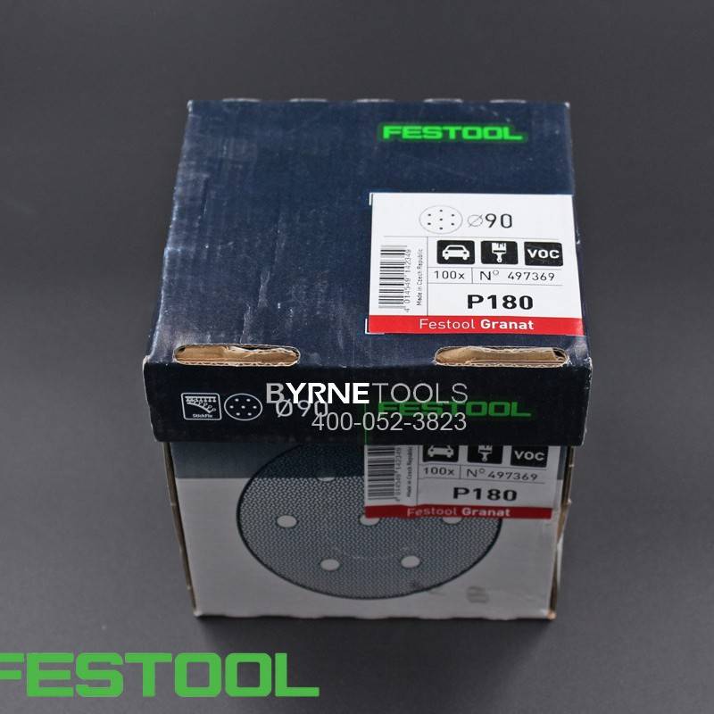 FESTOOL德国费斯托砂纸 RO 90圆形干磨砂纸 7孔90mm石榴石砂纸