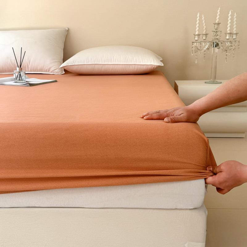 棉磨新床毛笠罩加厚全ADS棉床单套单件宿舍0紫色床垫保护罩225年