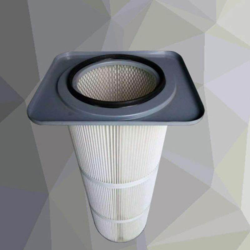 研研磨机滤磨滤筒工业除尘器滤芯端机形盖方卡盘式除尘滤芯滤筒