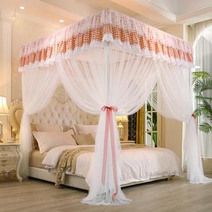 保暖防尘顶床F22幔一落地宫廷纹帐家体用 双层帘遮光蚊帐床冬季