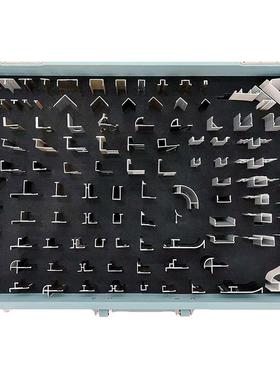 格铝合金踢脚线装饰线条收U口条吊顶收边条型槽H7465样品箱奢风轻