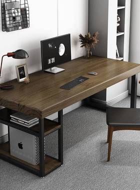 木电脑桌卧实小老户型家用台式桌学生写室字台电竞OBF板桌办公桌