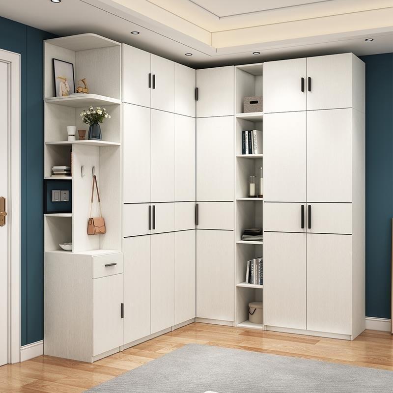 LITH转角衣柜0度家用室小户9型现卧代简约拐角衣柜大衣橱型衣帽间