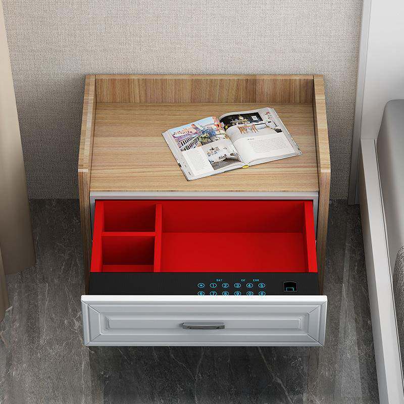 甲堡衣保柜纹柜密码抽屉式险指HCC家用小型隐藏式智能隐形保险箱