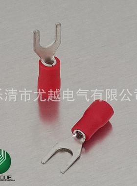 PC绝缘护220套叉冷形绝预缘端头U型压端子YV形接线鼻子SV