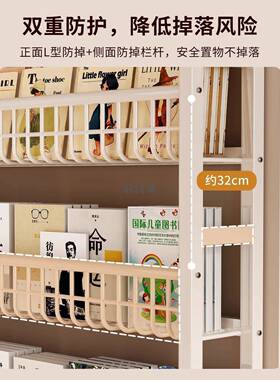 书架门后地超OYF薄铁艺洞架洞板置架落收纳架靠墙储物架儿童绘本