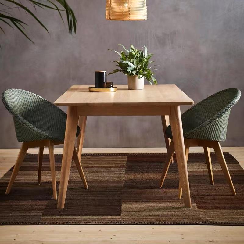 实木藤户编桌椅阳台休闲靠餐背椅子小茶几外简约庭院23-11-27圆三