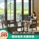 速发奶茶甜品店闲啡厅书吧桌椅咖合简约休组洽谈会客接待实木单人