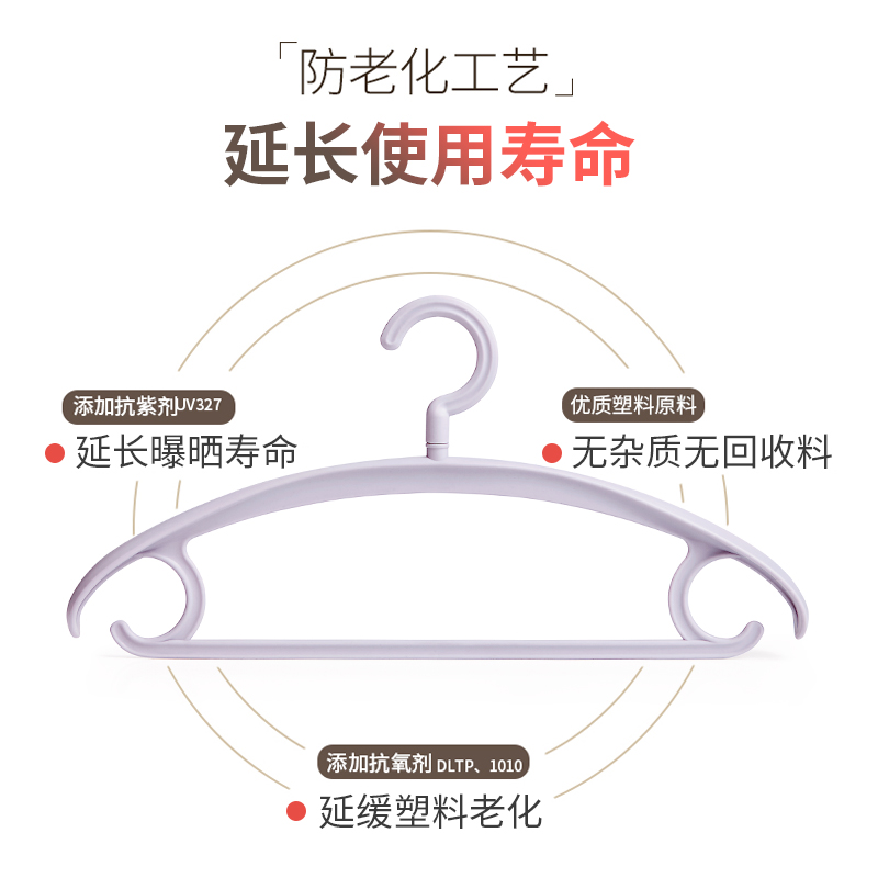 加粗加厚衣架衣柜衣挂大衣架子挂钩晾晒衣架防肩角衣服挂衣撑
