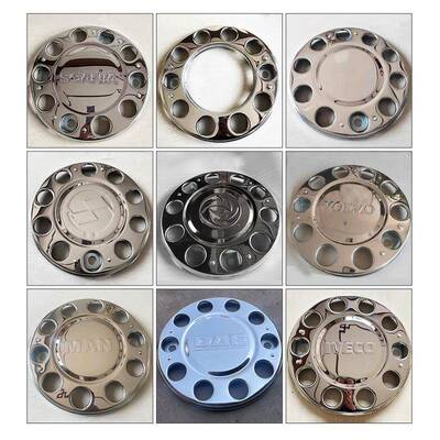 货车不锈钢前轮圈轮毂罩轮重卡车毂盖装饰11636罩耐踏用钢脚制