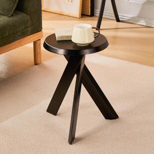 圆家具法式阳桌台置32639物架复古风床矮头柜小茶边几子实木发沙